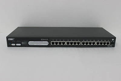SMC SMC3116TI  EZ STACK 10I 16 PORT HUB 720.392 WITH WARRANTY - Image 1 of 3