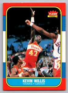 1986-87 FLEER #126 KEVIN WILLIS HAWKS ROOKIE - Picture 1 of 3