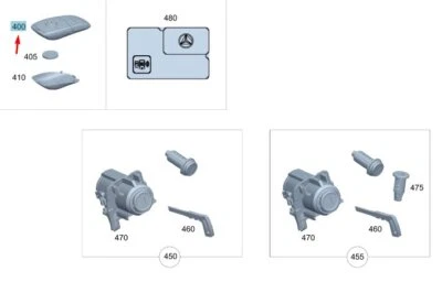 MERCEDES-BENZ E W213 Key A22290584119999 NEW GENUINE - Image 1 of 2