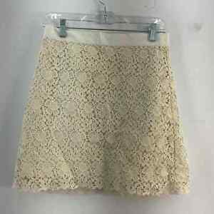 LOFT Cream A-Line Lace Skirt, Size 2 - Women's Short Skirt