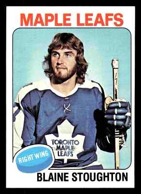 1975-76 Topps Blaine Stoughton #265 - Toronto Maple Leafs - Image 1 of 2