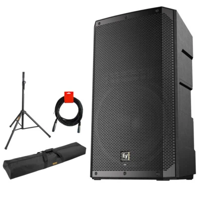 Electro-Voice ELX200-15P 15" Speaker w/ Stands, Stand Bag, and XLR Cable - Image 1 of 4