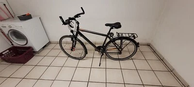 Damen und Herren winora fahrrad 28 zoll schwarz/grau/kupfer matt - Bild 1 von 4