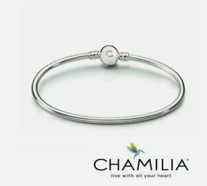 Chamilia Bangle Bracelet, Silver.  For Charms. 
