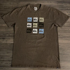 Quiksilver Herren Hemd Größe M Hemd Slim Fit Rundhals Braun - Bild 1 von 8