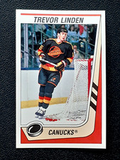 TREVOR LINDEN RC 1989-90 PANINI STICKERS 89-90 NO 148 NRMINT+            36848