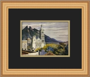 Edward Hopper Monterrey Cathedral Custom Framed Print - Picture 1 of 2