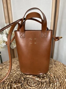 Trademark hellbraune Leder Bucket Bah Schultertasche - Bild 1 von 17