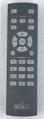 Unidad de control remoto Runco para proyector DLP LightStyle LS-5 de un solo chip 1080p Foto 1 de 4
