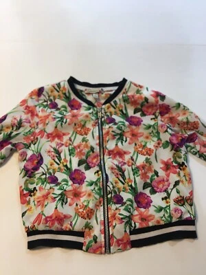 speechless girls light floral Bomber  size 12 - Image 1 of 4