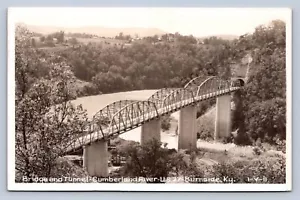 Cartolina K3/Burnside Kentucky RPPC anni c40-50 Cline Cumberland River Bridge 162 - Foto 1 di 4
