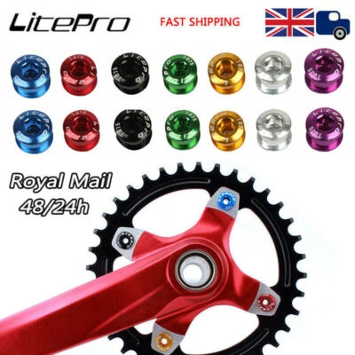 Litepro Aluminum Single/Double/Triple Speed MTB Bike Chain ring 4/5pc Screw Bolt - Image 1 of 4