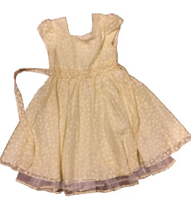 Jona Michelle girls Yellow formal special occasion dress, size 7 - Image 1 of 3