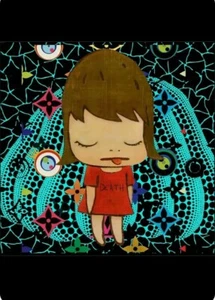 DEATH NYC ltd LG firmado arte callejero impresión 45x32cm yoshitomo nara yayoi kusama certificado de autenticidad - Imagen 1 de 3