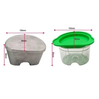 1PC Dental Plastic Aluminum Duplicating Flasks On Dental Removable Acrylic Work - Image 1 of 4