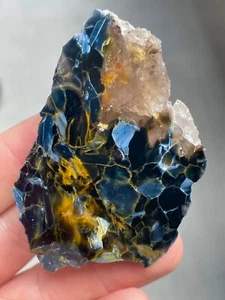 Pietersit Stück poliert Namibia TOP Qualität, pietersite top grade - Bild 1 von 3