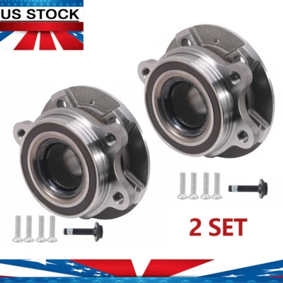 Pair(2) Front Wheel Hub Bearing Assembly For Audi A4 A5 Quattro A6 A7 Allroad Q5 Foto 1 de 4