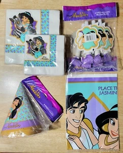 Vintage Disney Aladdin Geburtstag Party Paket Hüte Geräuschmacher Servietten Pin Schwanz Neu aus altem Lagerbestand - Bild 1 von 5