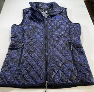 The North Face Womens Thermoball Puffer Vest Quilted Size M Purple/Black - Picture 1 of 6