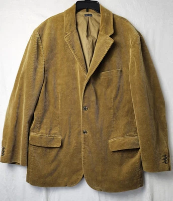 Vintage Polo By Ralph Lauren Heavy Cotton Carmel Corduroy Blazer Jacket Size XXL - Image 1 of 4