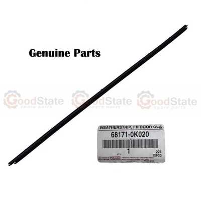 Genuine Toyota Hilux KUN36 KUN35 KUN26 Front Inner RH Door Glass Rubber Seal - Image 1 of 2