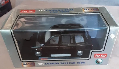 SUN STAR ESCALA 1/18 1998 TX1 LONDRES TAXI CABINA!!! MODELO NEGRO 1120 Foto 1 de 4