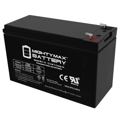 Bateria de substituição Mighty Max 12V 7Ah SLA para Enduring 6-FM-7 - Imagem 1 de 4