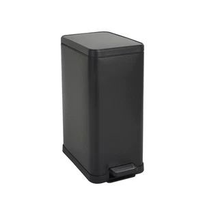B-Ware SVITA STM15 Mülleimer Treteimer 15l Inneneimer Softclose-Deckel Schwarz - Bild 1 von 5