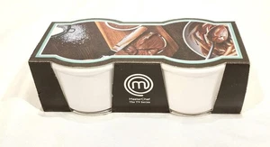 New Masterchef Set Of 2 White Ramekin Dishes - 3.3 in - 0.18 qt - NWT - Picture 1 of 2