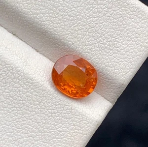 2,05 Ct Taglio Cuscino Spessartite Granato Arancione Gemma Sciolta dalla Tanzania - Foto 1 di 10