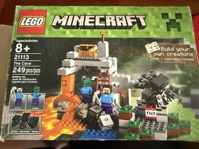 LEGO Minecraft: The Cave (21113) 81 Missing pieces Box and instructions included