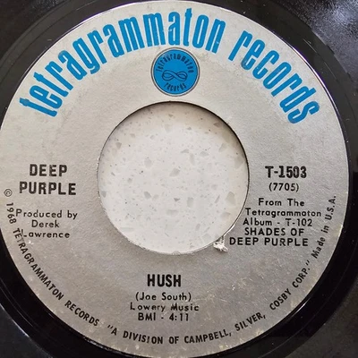Deep Purple (e) Hush / One More Rainy Day - Original 1968 US 7" - Image 1 of 4