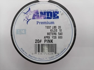 Ande Premium 单丝粉色 20 # X 600 码 — 第 1/2 张图片