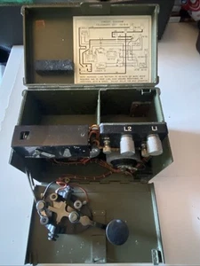 WWII U.S. Army Signal Corps Telegraph Set TG-5-B, Missing Battery And Ear Peace - Picture 1 of 9