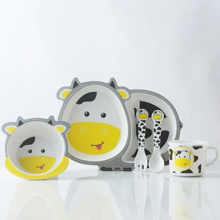 Bambusfaser Kindergeschirr Set Geschirrset für Ergänzungsflügel Flügel - Bild 1 von 1