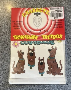Vintage (1998) Warner Bros. Studio Store Scooby Doo Temporary Tattoos Sealed - Picture 1 of 3
