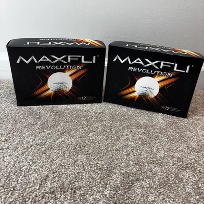 Pelotas de golf Maxfli Revolution blancas 2 docenas nuevas cubiertas de ionómero 24 bolas Foto 1 de 4