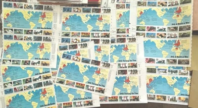 WWII 50th Anniv. Commemorative Series .29 cent stamps 1941-44 PLUS FV $63.80 - Image 1 of 4