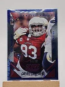2015 Score Artist's Proof /35 Calais Campbell #263 Arizona Cardinals - Picture 1 of 2