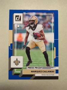2022 Panini Donruss - Marquez Callaway #243 Press Proof Blue - Picture 1 of 2
