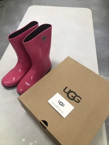 ¡Nuevo! Botas UGG Sienna Rosa Goma Lluvia Impermeables Media Pantorrilla Talla 6 En Caja - Imagen 1 de 12