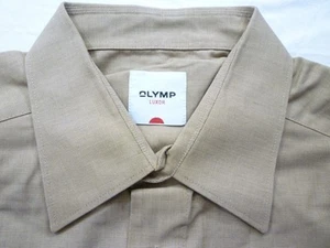 Olymp Luxor 255/64/22 Camicia Polsino Doppio Bottone 41 Braun Erica Uni #E7930 - Foto 1 di 1
