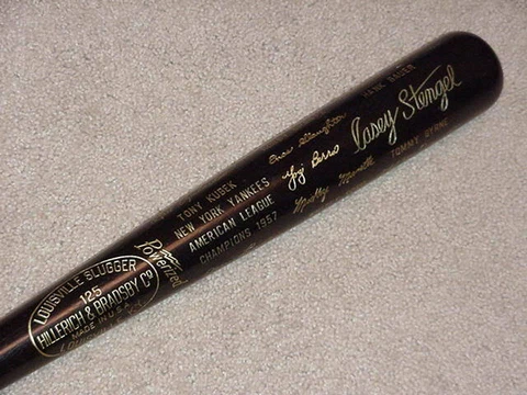 1957 New York Yankees World Series Bat Mickey Mantle Cover