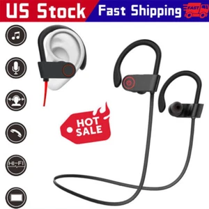 Waterproof Bluetooth 5.0 Earbuds Stereo Sport Wireless Headphones in Ear Headset - Picture 1 of 13