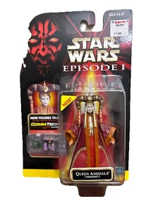 1999 Hasbro Star Wars Episode I Queen Amidala Coruscant Figure w/ CommTech Chip - Picture 1 of 7