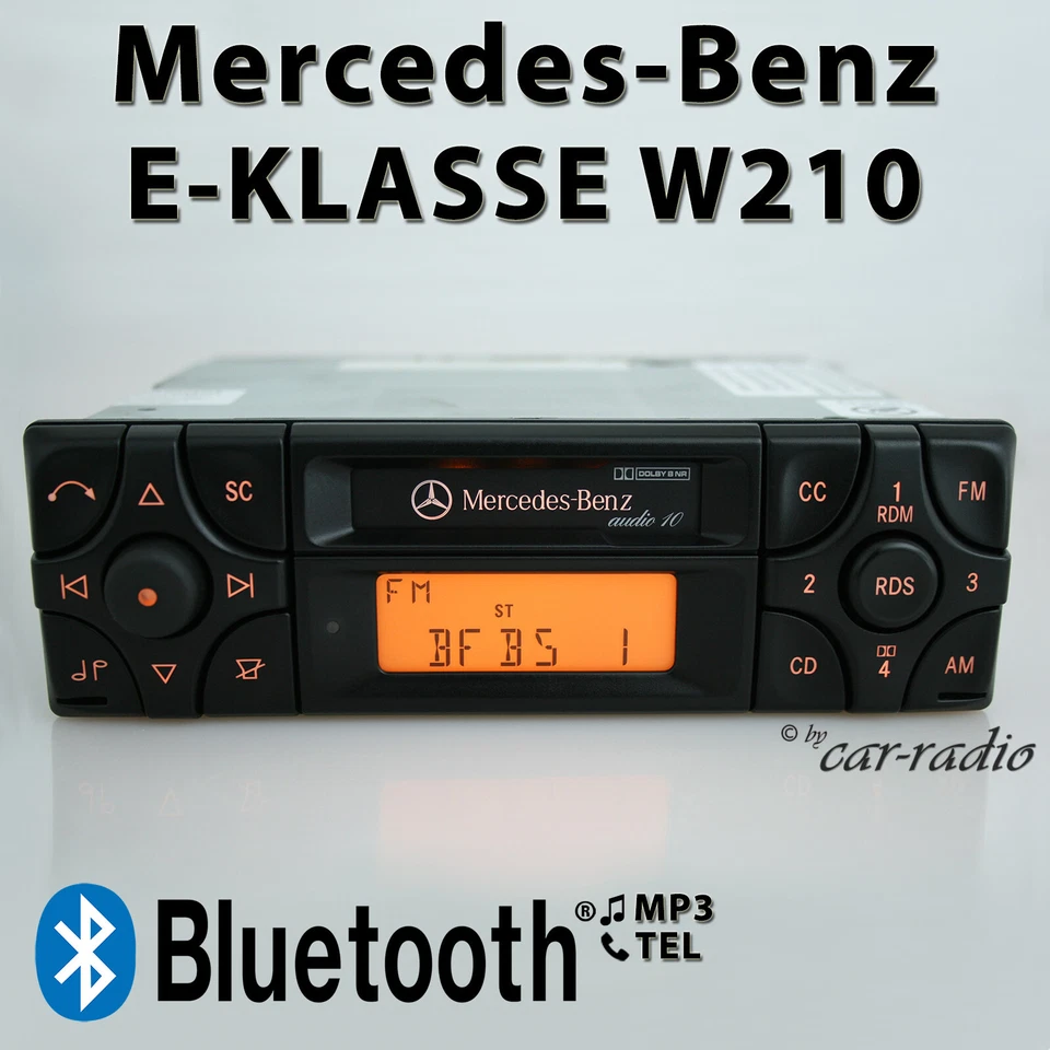 Original Mercedes W210 Radio Audio 10 BE3100 Bluetooth Radio MP3 S210 E-Klasse - Bild 1 von 4