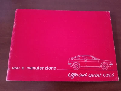 ALFA ROMEO ALFA SUD SPRINT 1.3 1.5  LIBRETTO USO E MANUTENZIONE - Immagine 1 di 4