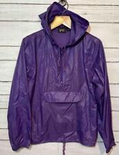Vintage GAP 70's Purple Hooded Wind Jacket Hoodie Zip Pocket S