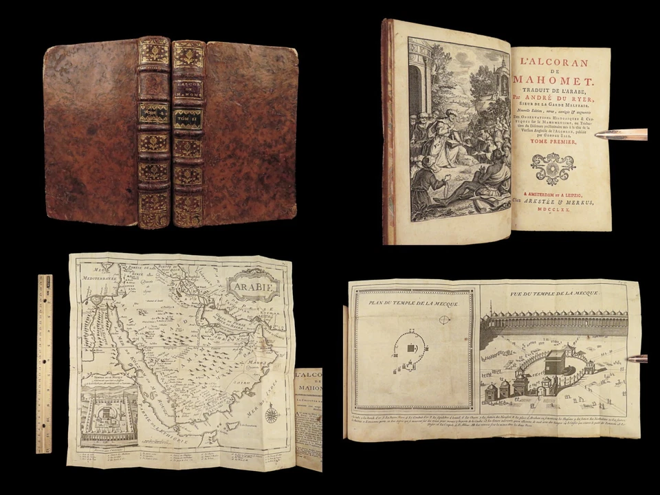 1770 QURAN Koran Islam Mohammed Mahomet Du Ryer BANNED Muslim Alcoran - Image 1 of 4
