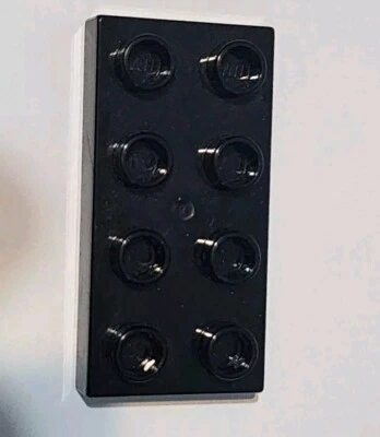 Lego Duplo Black Duplo Plate 2 x 4 x 1/2 (Thick) - image 1 of 2